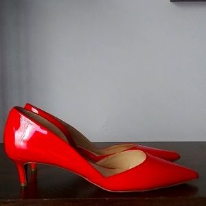 Kitten heel pumps,9M worn 2x, faint blk scuffs on side and top polish shld help